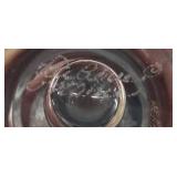 Lalique Martine Perfume Bottle with Etched Rose Motif - Signed