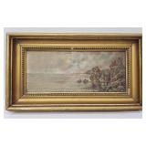 Antique Original 1894 C. L. Greaves Signed Oil Scenic Painting