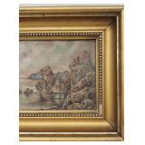 Antique Original 1894 C. L. Greaves Signed Oil Scenic Painting