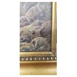 Antique Original 1894 C. L. Greaves Signed Oil Scenic Painting