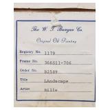 Original Oil Painting by Bent Bille - Titled "Landscape"