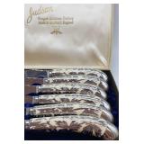 Beautiful Vintage Judson Sheffield England Forged Stainless Steel Steak Knives