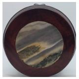 Small Plant Stand with Inlaid Marble Top