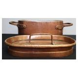 Antique French Copper Daubière / Stew Pot