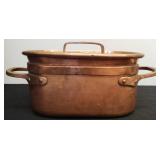 Antique French Copper Daubière / Stew Pot