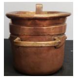 Antique French Copper Daubière / Stew Pot