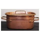 Antique French Copper Daubière / Stew Pot