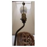 Vintage Chinese Carved Soapstone Lamp