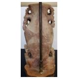 Vintage Chinese Carved Soapstone Lamp