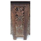 Antique Carved Octagonal Occasional Table