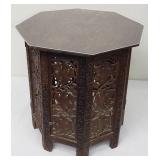 Antique Carved Octagonal Occasional Table