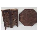 Antique Carved Octagonal Occasional Table