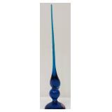 Mid Century Modern Viking Glass Blue Tailed Bird