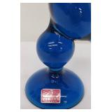 Mid Century Modern Viking Glass Blue Tailed Bird