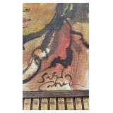 Pair of Sabin Cahrn, Young Man and Woman Portraits Oil Paintings