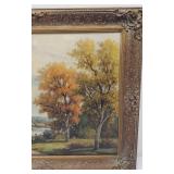 Howard Atkinson (20th Century) Oil on Canvas "Autumn Colors"