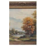 Howard Atkinson (20th Century) Oil on Canvas "Autumn Colors"