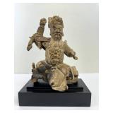 Antique Carved Wooden Chinese Statue
