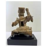 Antique Carved Wooden Chinese Statue