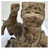 Antique Carved Wooden Chinese Statue
