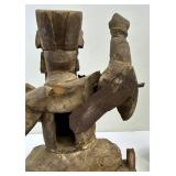 Antique Carved Wooden Chinese Statue