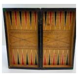 Antique Folding Chess and Backgammon Set
