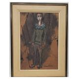 Original Charcoal Clown by Irene Honey