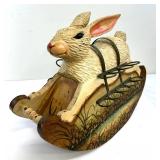 Wooden Rocking Rabbit