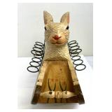 Wooden Rocking Rabbit