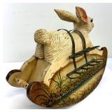 Wooden Rocking Rabbit