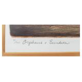 "Orpheus & Eurydice" Irving Amen Etching