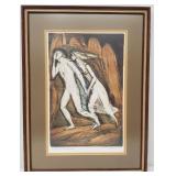 "Orpheus & Eurydice" Irving Amen Etching