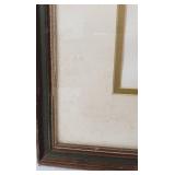 Irving Amen "Art Student" Original Colored Woodcut - Certificate of Authenticity