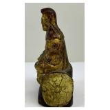 Gold Painted Wooden Buddha Statue