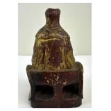 Gold Painted Wooden Buddha Statue