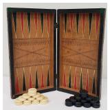 Antique Folding Chess and Backgammon Set