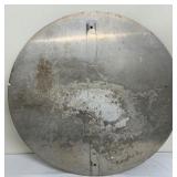 Large Decommissioned Metal Railroad Sign