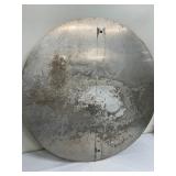 Large Decommissioned Metal Railroad Sign