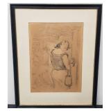 Original Max Klinger Framed Lithograph
