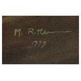M. Ritter Original Oil Painting 1979