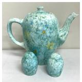 Stangl Pottery Stardust Pot and Salt/Pepper Shakers