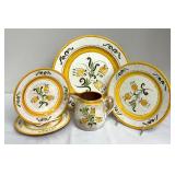 Vintage Stangl Pottery Tulip Pattern Plates, Platters and Pitcher