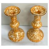 Stangl Pottery Town and Country Candle Holders and Napkin Rings