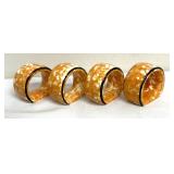 Stangl Pottery Town and Country Candle Holders and Napkin Rings