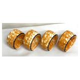 Stangl Pottery Town and Country Candle Holders and Napkin Rings