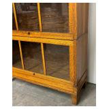 Antique Macey Arts & Crafts Antique 3 Stack Craftsman Lawyer Bookcase