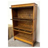 Antique Macey Arts & Crafts Antique 3 Stack Craftsman Lawyer Bookcase