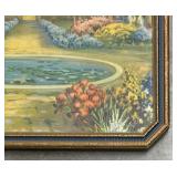 Vintage Garden Pond Print by R. Atkinson Fox