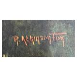 "Mountain, Snow, Rocks, Trees Print by R. Atkinson Fox