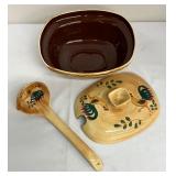 Pennsbury Pottery Soup Tureen with Coordinating Ladle